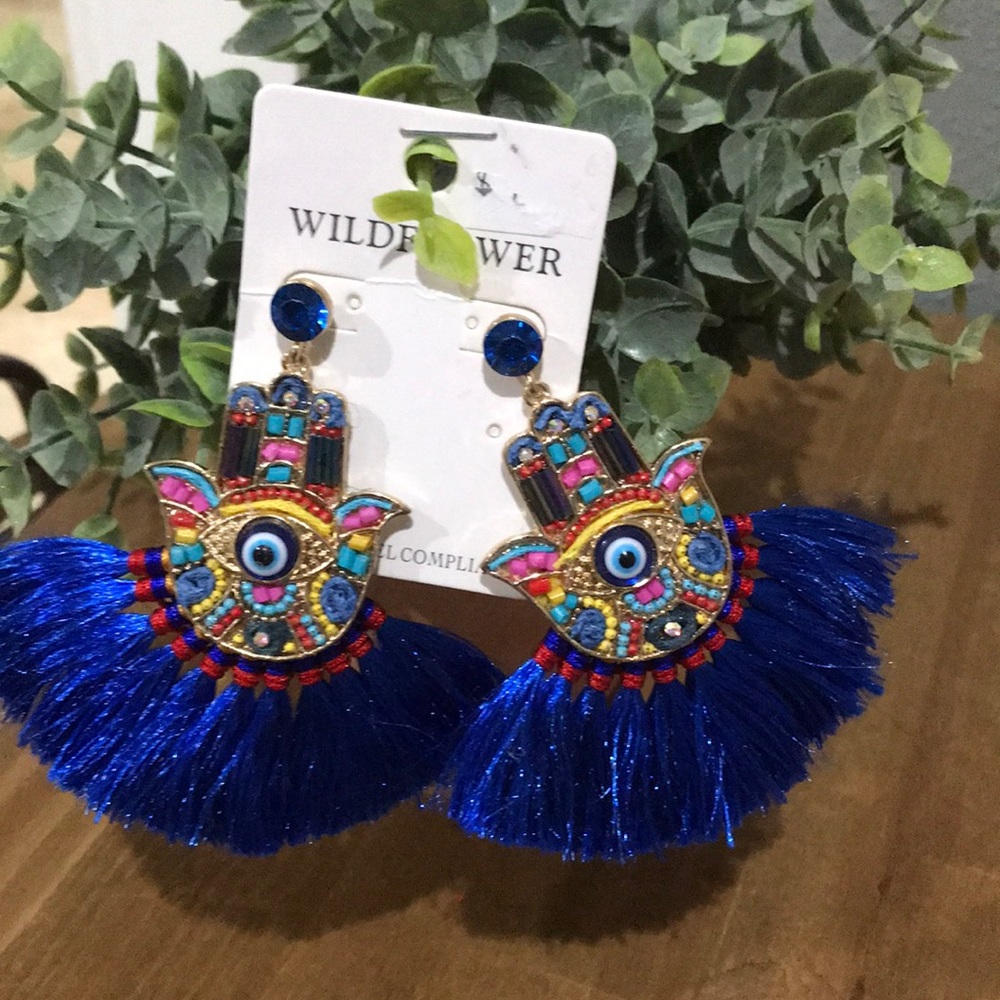 Hamsa Earrings